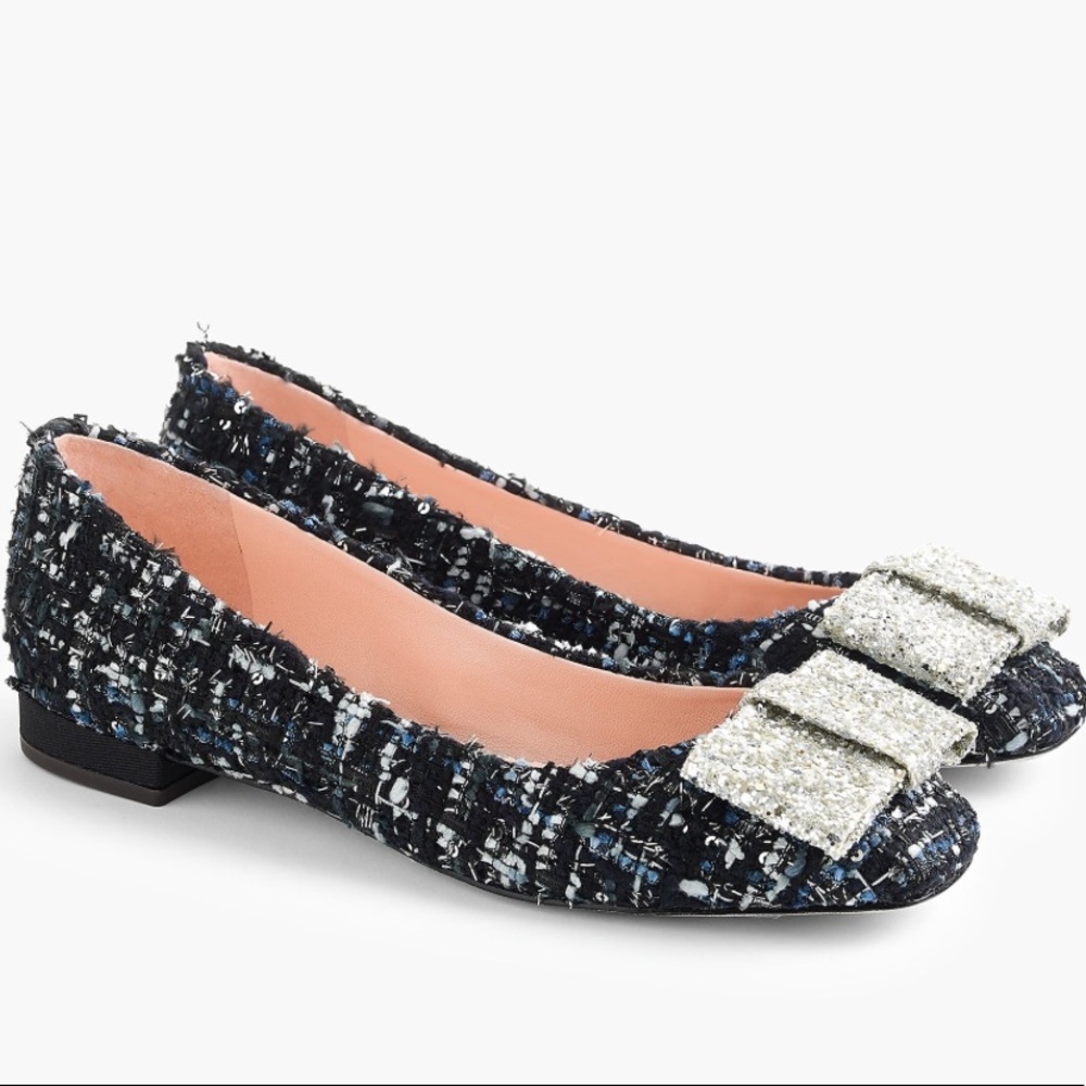 NIB-Poppy Ballet Flat in Tweed